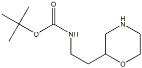 tert-butyl 2-morpholin-2-ylethylcarbamate 结构式