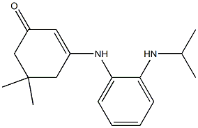 3-(2-Isopropylaminoanilino)-5,5-dimethyl-2-cyclohexen-1-one 结构式