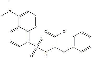 2-[[[5-(Dimethylamino)naphthalen-1-yl]sulfonyl]amino]-3-phenylpropionate 结构式