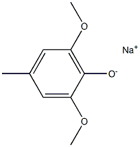Sodium 2,6-dimethoxy-4-methylphenolate 结构式
