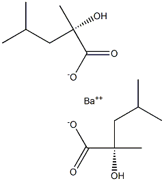 Bis[[S,(+)]-2-hydroxy-2,4-dimethylvaleric acid] barium salt 结构式