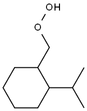 2-Isopropylcyclohexylmethyl hydroperoxide 结构式