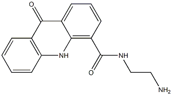 N-(2-Aminoethyl)-9,10-dihydro-9-oxoacridine-4-carboxamide 结构式