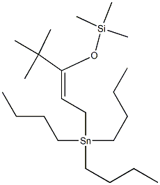 4,4-Dimethyl-1-tributylstannyl-3-trimethylsilyloxy-2-pentene 结构式