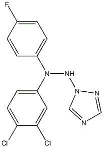 1-(1H-1,2,4-Triazol-1-yl)-2-[4-fluorophenyl]-2-(3,4-dichlorophenyl)hydrazine 结构式