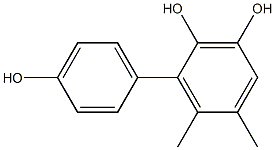 5,6-Dimethyl-1,1'-biphenyl-2,3,4'-triol 结构式