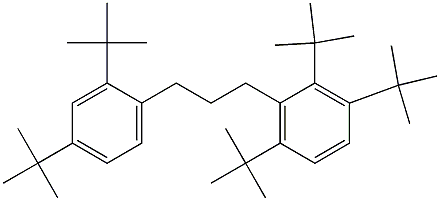 1-(2,3,6-Tri-tert-butylphenyl)-3-(2,4-di-tert-butylphenyl)propane 结构式