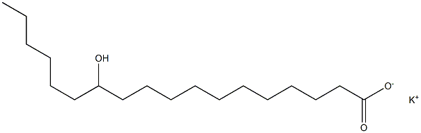 12-Hydroxystearic acid potassium salt 结构式