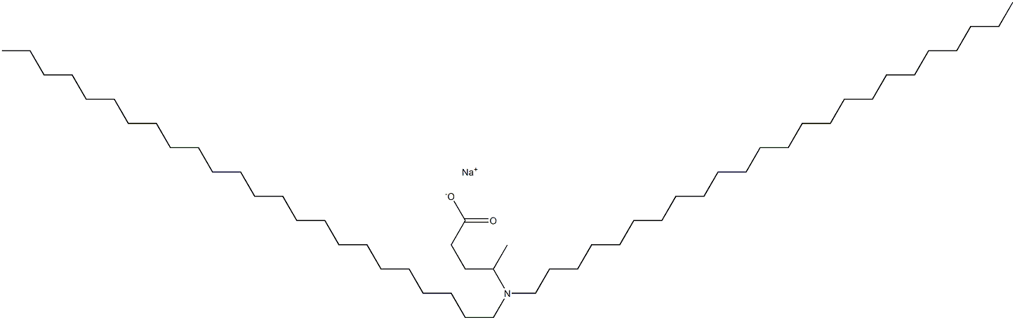 4-(Ditetracosylamino)valeric acid sodium salt 结构式