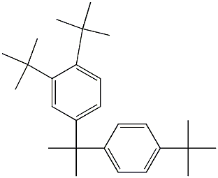 2-(3,4-Di-tert-butylphenyl)-2-(4-tert-butylphenyl)propane 结构式