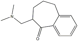 6-Dimethylaminomethyl-6,7,8,9-tetrahydro-5H-benzocyclohepten-5-one 结构式