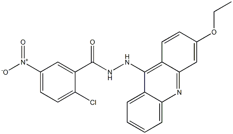 N'-(3-Ethoxyacridin-9-yl)-2-chloro-5-nitrobenzhydrazide 结构式