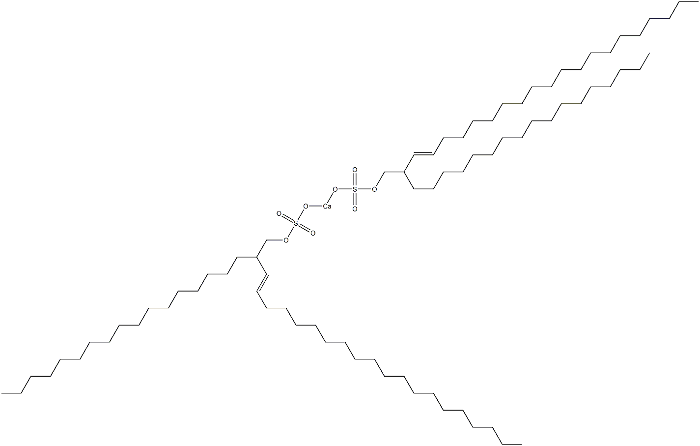 Bis(2-heptadecyl-3-docosenyloxysulfonyloxy)calcium 结构式