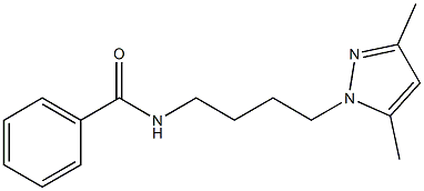 N-[4-(3,5-Dimethyl-1H-pyrazol-1-yl)butyl]benzamide 结构式