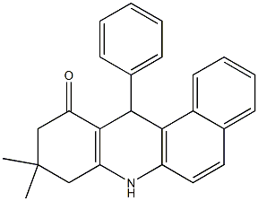 9,9-Dimethyl-12-phenyl-7,8,9,12-tetrahydrobenzo[a]acridine-11(10H)-one 结构式