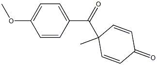 4-(4-Methoxybenzoyl)-4-methyl-2,5-cyclohexadien-1-one 结构式