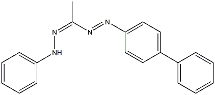 1-(2-Phenylhydrazono)-1-(biphenyl-4-ylazo)ethane 结构式