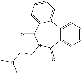 6-[2-(Dimethylamino)ethyl]-6H-dibenz[c,e]azepine-5,7-dione 结构式