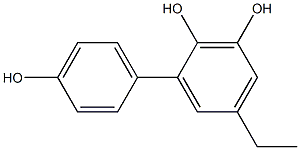 5-Ethyl-1,1'-biphenyl-2,3,4'-triol 结构式