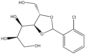 2-O,3-O-(2-Chlorobenzylidene)-D-glucitol 结构式