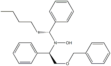 N-[(R)-2-Benzyloxy-1-phenylethyl]-N-[(1R)-1-phenylhexyl]hydroxylamine 结构式