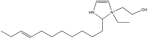 1-Ethyl-1-(2-hydroxyethyl)-2-(8-undecenyl)-4-imidazoline-1-ium 结构式