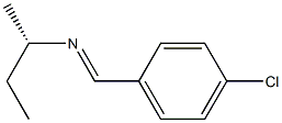 [S,(+)]-N-(p-Chlorobenzylidene)-1-methylpropylamine 结构式