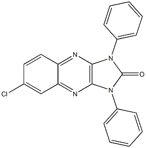 1,3-Diphenyl-6-chloro-1H-imidazo[4,5-b]quinoxalin-2(3H)-one 结构式