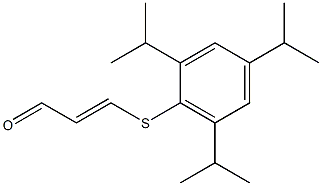 3-(2,4,6-Triisopropylphenylthio)acrylaldehyde 结构式