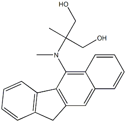 2-[(11H-Benzo[b]fluoren-5-yl)methylamino]-2-methyl-1,3-propanediol 结构式