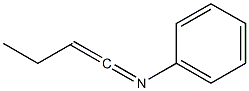 N-(1-Buten-1-ylidene)aniline 结构式