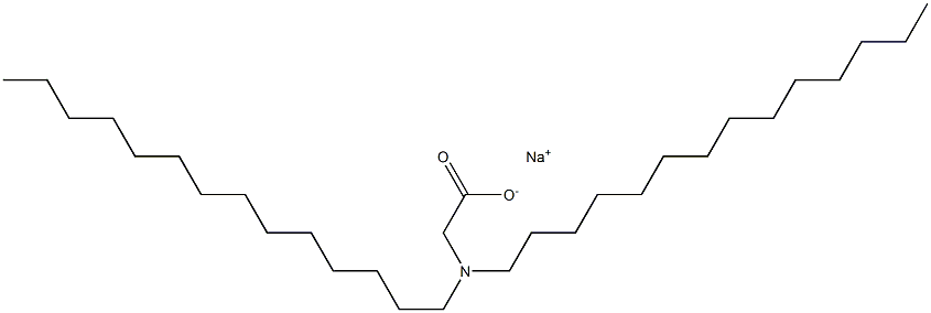 N,N-Ditetradecylglycine sodium salt 结构式