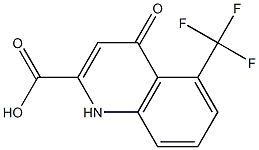 5-Trifluoromethyl-1,4-dihydro-4-oxoquinoline-2-carboxylic acid 结构式