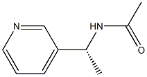 (+)-N-[(R)-1-(3-Pyridyl)ethyl]acetamide 结构式