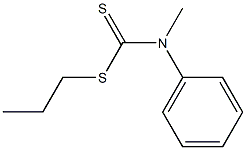 N-Methyl-N-(phenyl)dithiocarbamic acid propyl ester 结构式