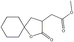5-Oxospiro[tetrahydrofuran-2,1'-cyclohexane]-4-acetic acid methyl ester 结构式
