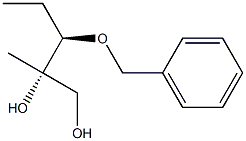 (2S,3R)-3-Benzyloxy-2-methylpentane-1,2-diol 结构式