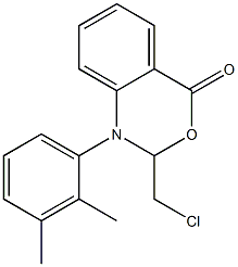 1-(2,3-Dimethylphenyl)-1,2-dihydro-2-chloromethyl-4H-3,1-benzoxazin-4-one 结构式