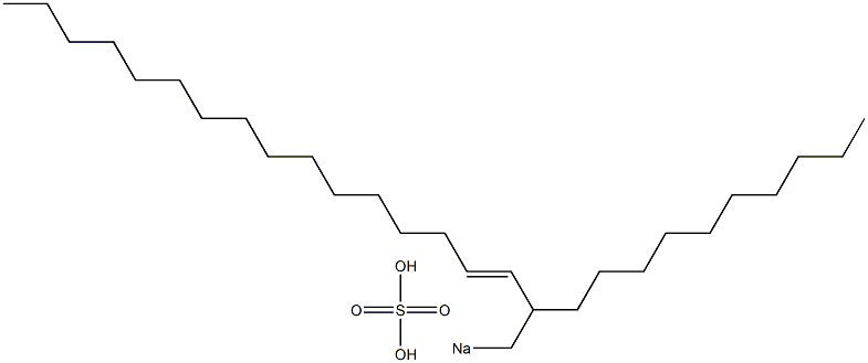 Sulfuric acid 2-decyl-3-octadecenyl=sodium ester salt 结构式