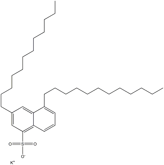 3,5-Didodecyl-1-naphthalenesulfonic acid potassium salt 结构式