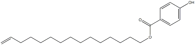 4-Hydroxybenzoic acid 14-pentadecenyl ester 结构式