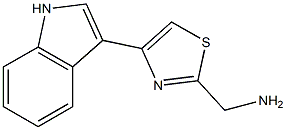 3-(2-Aminomethyl-4-thiazolyl)-1H-indole 结构式