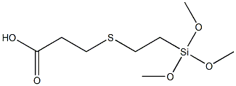 3-[2-(Trimethoxysilyl)ethylthio]propionic acid 结构式