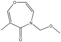 4-Methoxymethyl-6-methyl-1,4-oxazepin-5(4H)-one 结构式