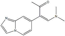 7-[1-[(Dimethylamino)methylene]-2-oxopropyl]imidazo[1,2-a]pyridine 结构式