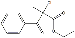 3-Phenyl-2-methyl-2-chloro-3-butenoic acid ethyl ester 结构式