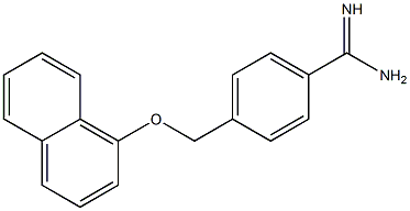 4-(1-Naphthoxymethyl)benzamidine 结构式