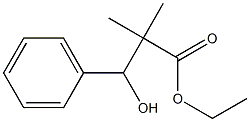 2,2-Dimethyl-3-hydroxy-3-phenylpropanoic acid ethyl ester 结构式