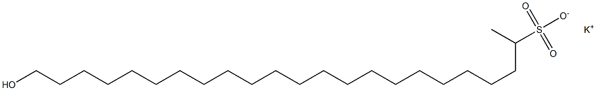 23-Hydroxytricosane-2-sulfonic acid potassium salt 结构式