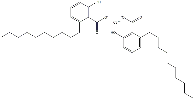 Bis(2-decyl-6-hydroxybenzoic acid)calcium salt 结构式